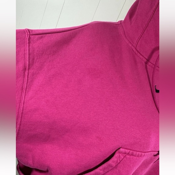 Nike Phoenix Sz S Oversized Hoodie Women Hot Fuchsia Center Swoosh Embroidered - Picture 13 of 13